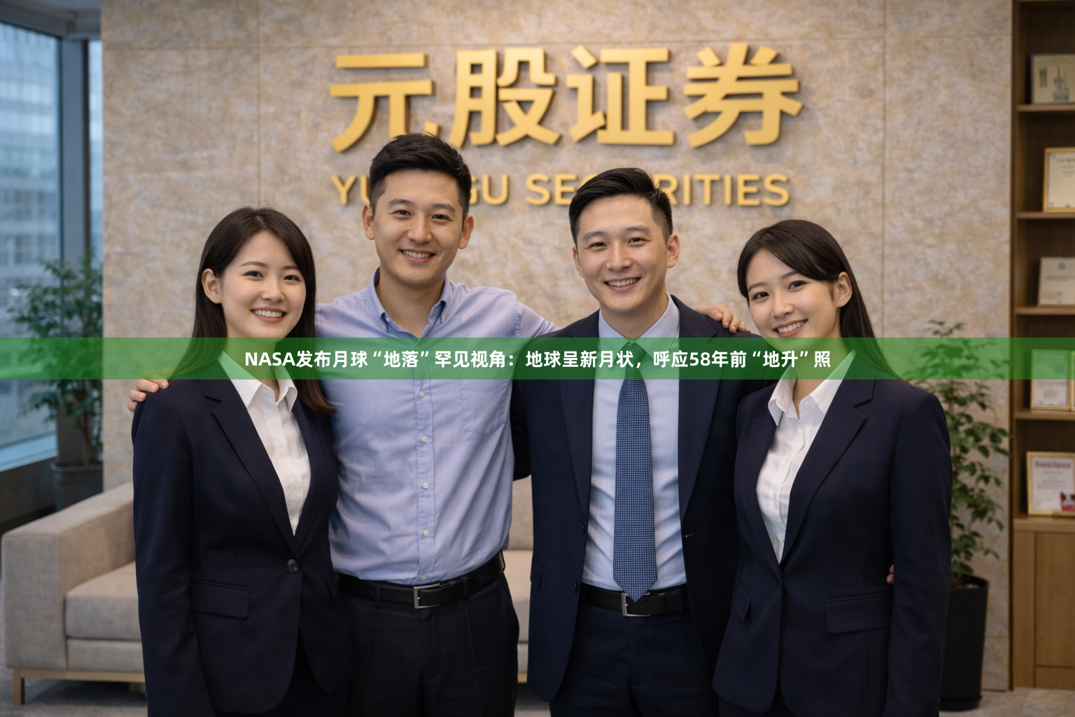 NASA发布月球“地落”罕见视角：地球呈新月状，呼应58年前“地升”照